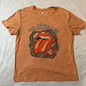 The Rolling Stones Orange Short Sleeve Tee